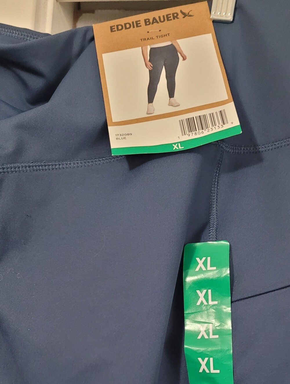 Eddie Bauer Teal Blue High-Waist Active Leggings with Side Pockets - Picture 3 of 3